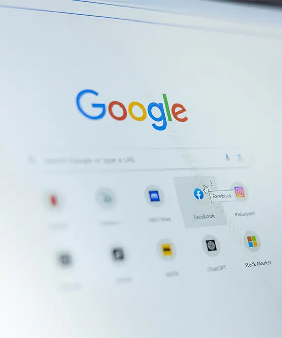 Consultor SEO - Página de pesquisa inicial do Google